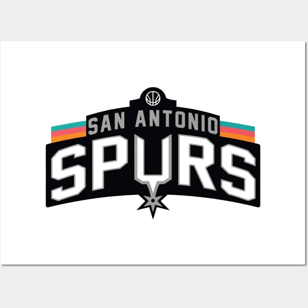 San Antonio Spurs Logo Wall Art by herbowo